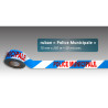 Rubalise Police Municipale 7 cm x 250 m – Ruban de Balisage Plastique Signalisation Sécurité